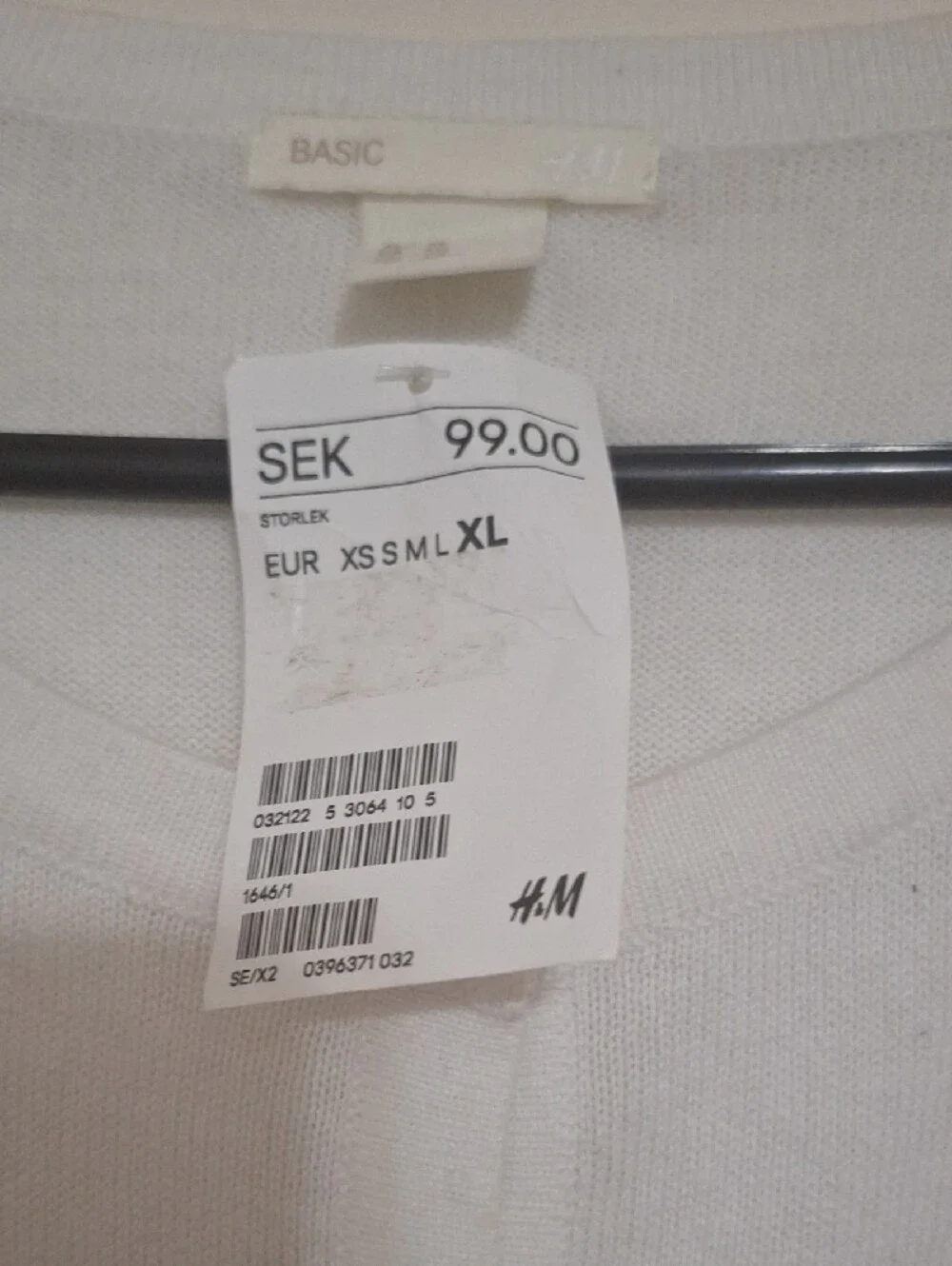 H&M White Lightweight Button Cardigan